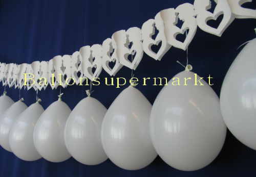 Hochzeitspaar-Girlanden mit Ballons Oval zur Hochzeitsdekoration