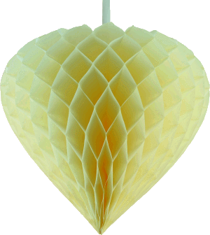 Hochzeitsdekoration Wabenherz